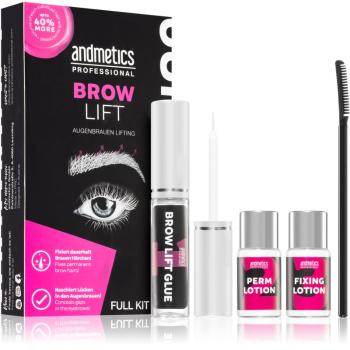 andmetics Professional Brow Lift set pentru sprancene pentru fixare și formă