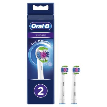 Oral B Capete de perie de schimb cu tehnologia CleanMaximiser 3D White 2 ks