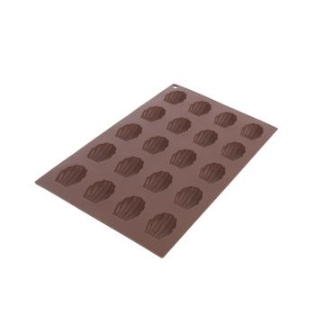 Forma din silicon Fursecuri pentru 20 b. - maro - Mărimea 29,5x17,5x1 cm