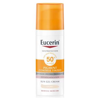 Eucerin Cremă-gel de față tonifianta protectoare SPF 50+ Pigment Control Tinted (Sun Gel-Cream) 50 ml Light