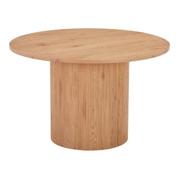 Masă de dining rotundă cu aspect de lemn de plop ø 120 cm Boavista – House Nordic