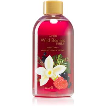 Avon Wild Berries Shake Raspberry & Vanilla & Orange spuma de baie 250 ml