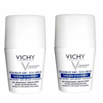 Vichy Set de deodorante sub formă de roll-on pentru piele sensibilă 2 x 50 ml