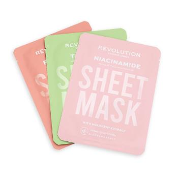 Revolution Skincare Set de măști pentru față pentru pielea problematică Biodegradable (Oily Skin Sheet Mask)