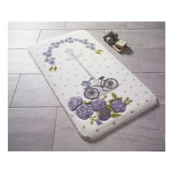 Covoraș de baie Confetti Bathmats Sweet Vintage Bike, 80 x 140 cm, violet