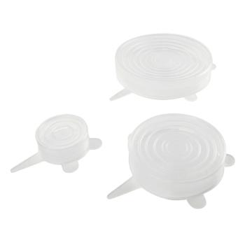 Set 3 capace de silicon pentru recipiente Fackelmann