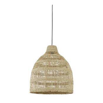 Lustră în culoare naturală cu abajur din iarbă de mare ø 50 cm Sagar – Light & Living