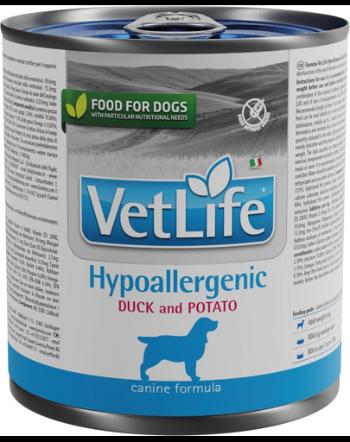 FARMINA VetLife Hypoallergenic Duck &amp; Potato Hrana umeda caini, cu rata si cartofi 300 g