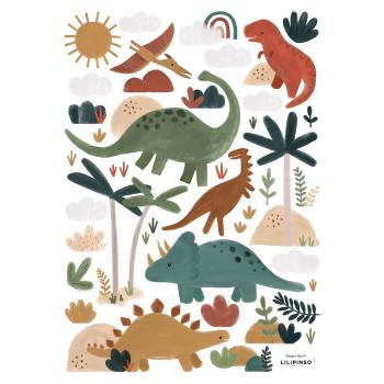 Folie cu stickere 30x42 cm Great Dinosaurs – Lilipinso