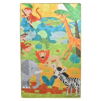 Covor antiderapant pentru copii Conceptum Hypnose Animals, 100 x 160 cm