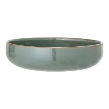 Bol de servire din gresie ceramică Bloomingville Pixie, ø 28,5 cm, verde