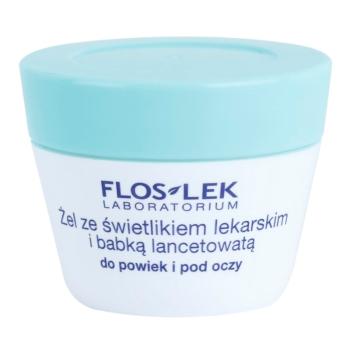 FlosLek Laboratorium Eye Care Gel pentru jurul ochilor cu patlagina si luminator medicale 10 g