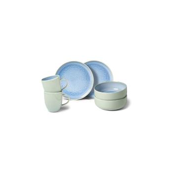 Set veselă din porțelan 6 piese Villeroy & Boch Like Crafted, turcoaz