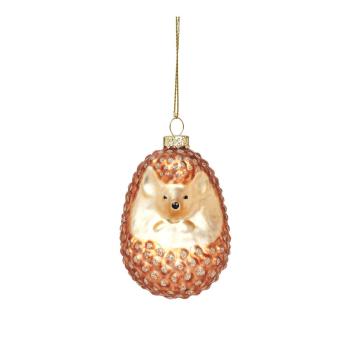 Ornament de Crăciun din sticlă Hedgehog – Sass & Belle