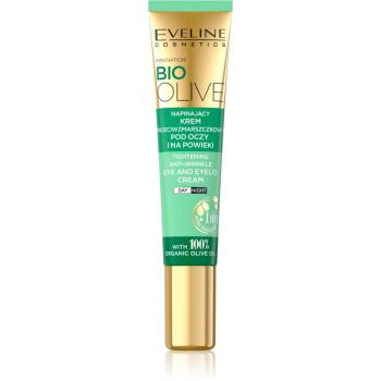 Eveline Cosmetics Bio Olive cremă de ochi anti-inflamatoare care reduce cercurile de umflare și întunecate cu ulei de masline 20 ml