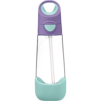 B.Box Bottle with Straw biberon cu pai Lilac Pop 600 ml