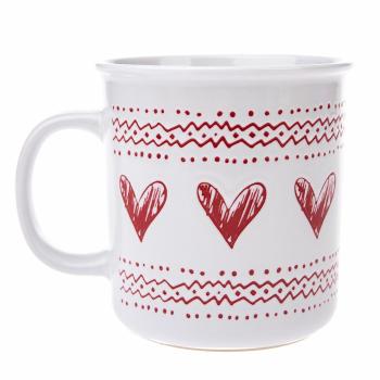 Cană ceramică de Crăciun Christmas heart I alb ,710 ml