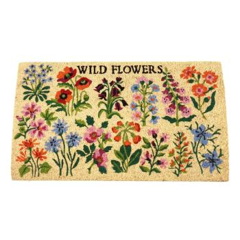 Covoraș intrare din fibre de cocos Rex London Wild Flowers, 43 x 73 cm