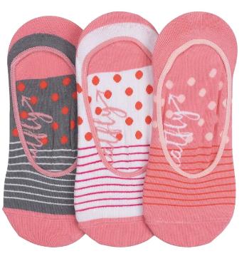 Meatfly 3 PACK - șosete pentru femei Low socks Pink Stripe