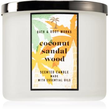 Bath & Body Works Coconut Sandalwood lumânare parfumată 411 g