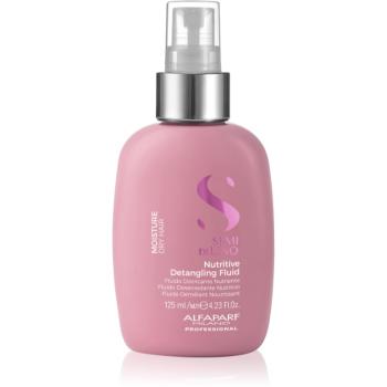 Alfaparf Milano Semi di Lino Moisture Nutritive Detangling Fluid tratament de hidratare fara clatire pentru par usor de pieptanat 125 ml