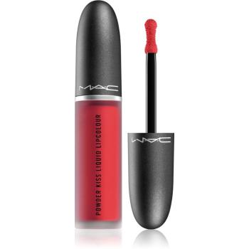MAC Cosmetics  Powder Kiss Liquid Lipcolour ruj lichid mat culoare Ruby Boo 5 ml