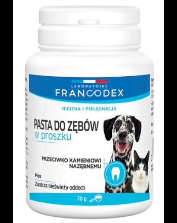 FRANCODEX Pastă de dinți pudră pentru câini și pisici 70 g
