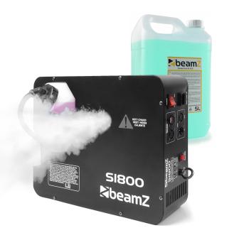 Beamz S1800, mașină de făcut fum, inclusiv lichid de fum, 1800 W, 600 m³ / min.