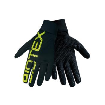 
                 BIOTEX Mănuși cu degete lungi de ciclism - THERMAL TOUCH GEL - negru/galben  
            