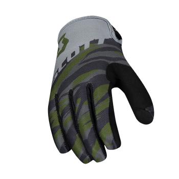 
                 SCOTT Mănuși cu degete lungi de ciclism - 350 DIRT - gri/verde  
            