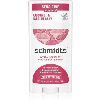 Schmidt's Coconut & Kaolin Clay deodorant stick 24 de ore 58 ml