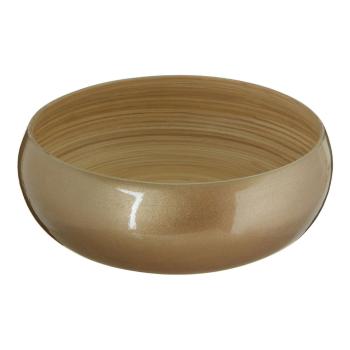 Bol din bambus Premier Housewares, ⌀ 30 cm, auriu