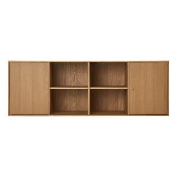 Comodă în culoare naturală joasă cu aspect de lemn de stejar suspendată 176x61 cm Mistral – Hammel Furniture