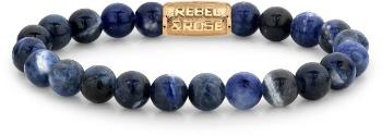 Rebel&Rose Brățară cu mărgele Midnight Blue Gold RR-80094-G 16,5 cm - S