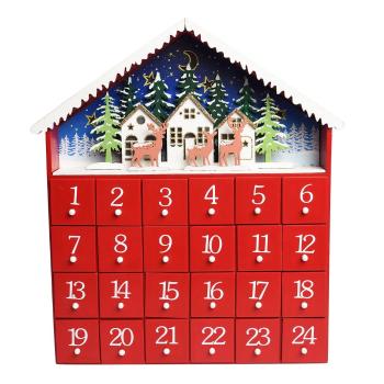 Calendar Advent Red House LED – Rex London