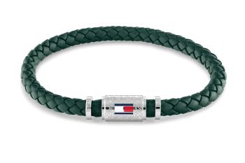 Tommy Hilfiger Brățară modernă pentru bărbați din piele , verde Homme 2790456