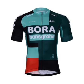 
                 BONAVELO Tricou de ciclism cu mânecă scurtă - BORA 2022 - negru/roșu/verde 
            