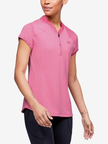 Under Armour UA Zinger Zip Polo Tricou Roz