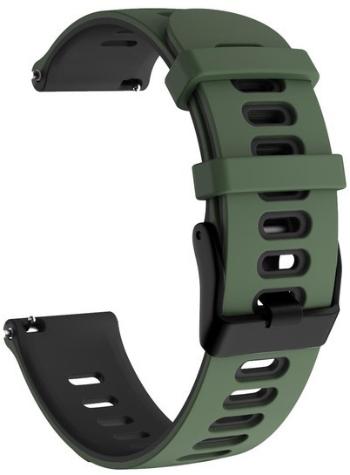 4wrist Curea din silicon pentru Garmin 20 mm - Green