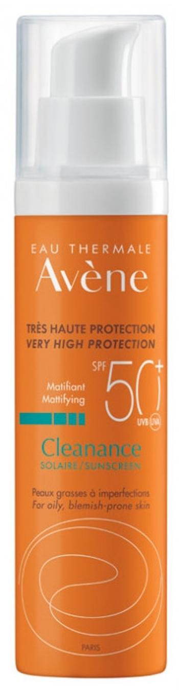 Avène Protecție solara matifiantă pentru ten normal spre gras SPF 50+ Cleanance 50 ml