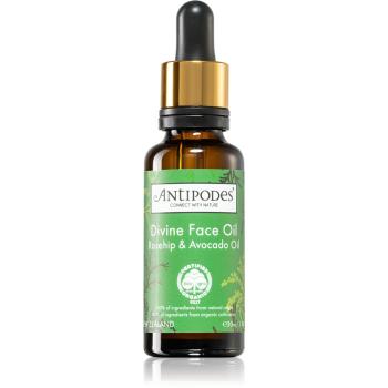 Antipodes Divine Face Oil Rosehip & Avocado Oil ser protector impotriva primelor semne de imbatranire ale pielii 30 ml
