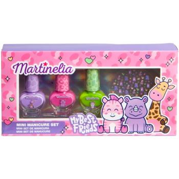 Martinelia My Best Friends Nail Polish & Stickers set de lacuri de unghii pentru copii 3x4 ml