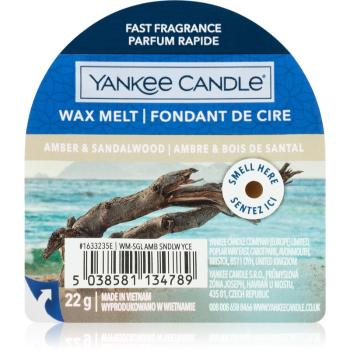 Yankee Candle Amber & Sandalwood ceară pentru aromatizator 22 g