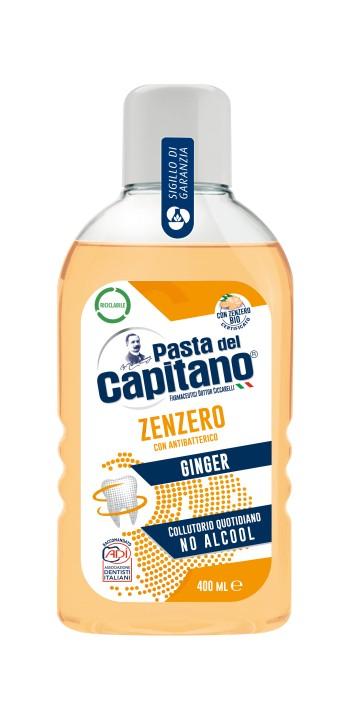 Pasta del Capitano Apă de gură antibacteriană cu ghimbir 400 ml