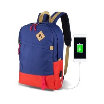 Rucsac cu port USB My Valice FREEDOM Smart Bag, roșu-albastru