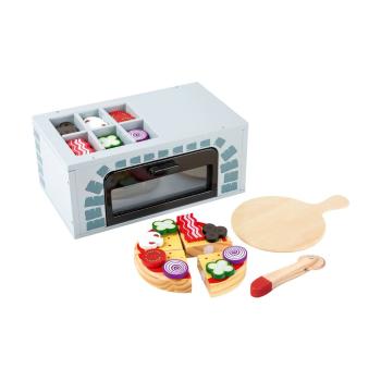 Set din lemn pentru preparat pizza pentru copii Legler Kitchen