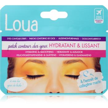 Loua Eyes Contour Strips Hydrating & Smoothing masca pentru ochi sub formă de plasturi 5 ml