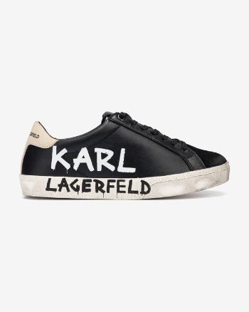 Karl Lagerfeld Skool Brush Logo Teniși Negru
