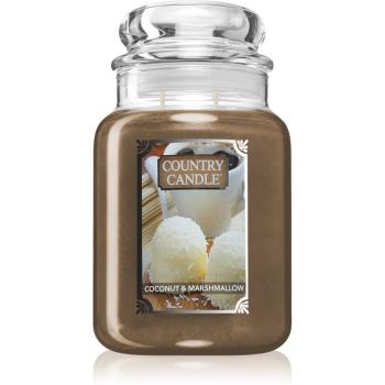 Country Candle Coconut & Marshmallow lumânare parfumată 680 g