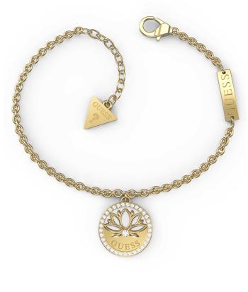 Guess Brățară fermecătoare placatú cu aur Lotus JUBB01349JWYG 19 cm - S